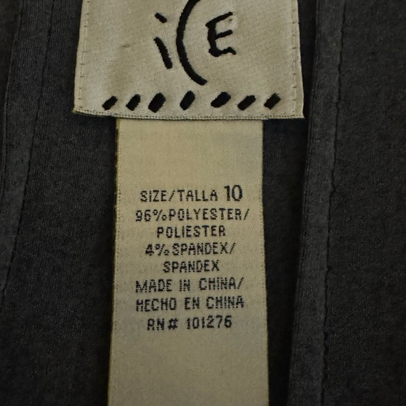 F-104 Ice Black & Colorful Print Pleated Short Sleeve MIDI Dress Size 10 - Picture 10 of 12